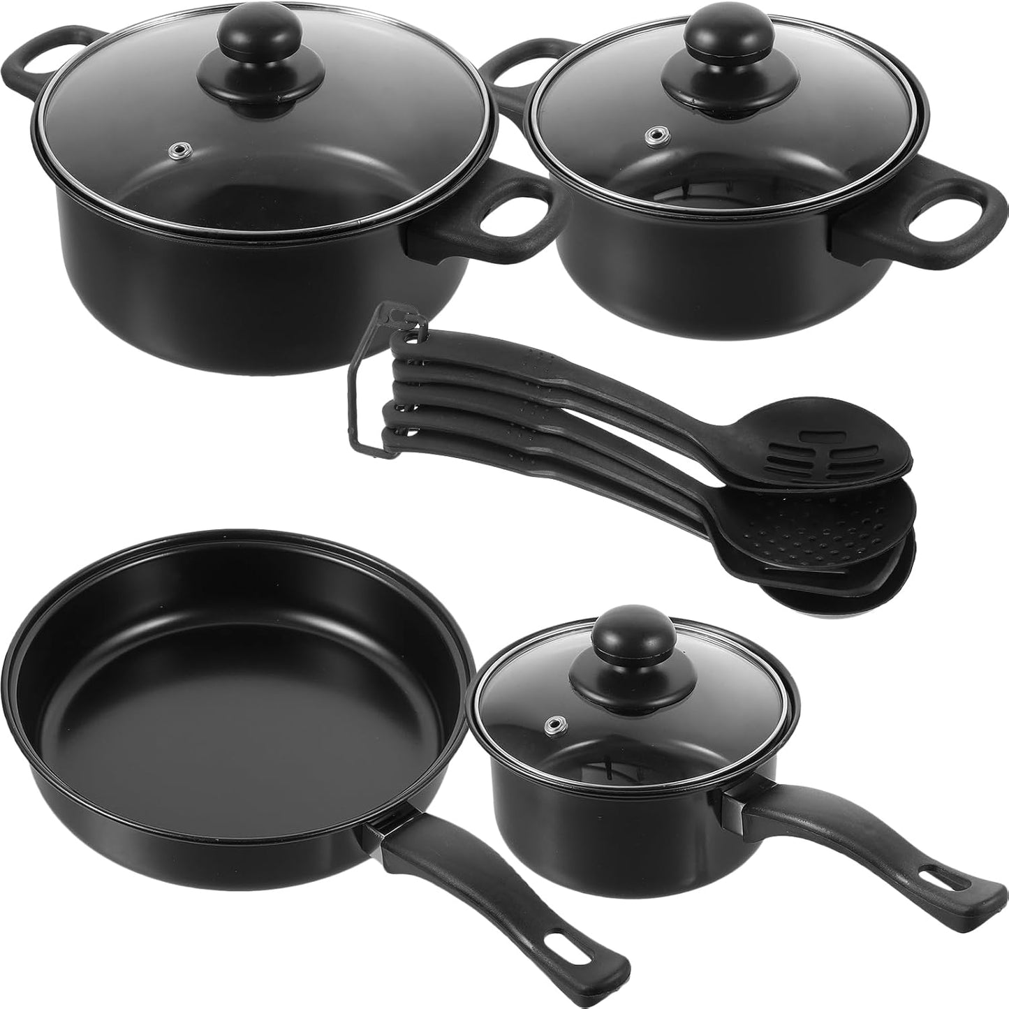 SET DE OLLAS Y JUEGO DE UTENCILIOS DE COCINA 13PCS
