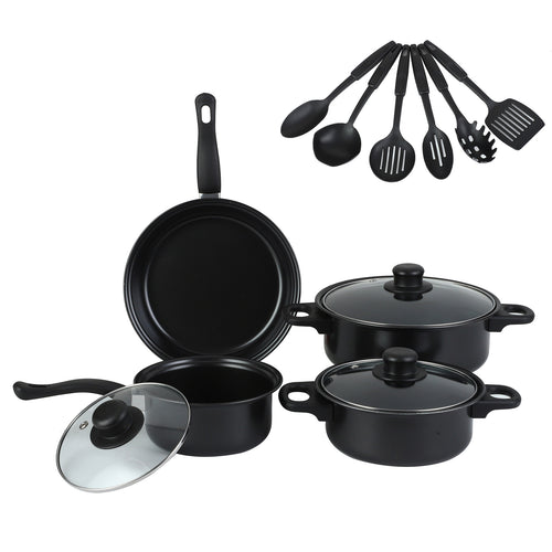 SET DE OLLAS Y JUEGO DE UTENCILIOS DE COCINA 13PCS